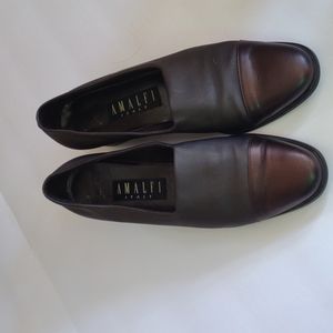 Amalfi Italy brown leather dress shoe